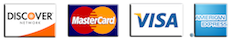 We accept all major credit cards.